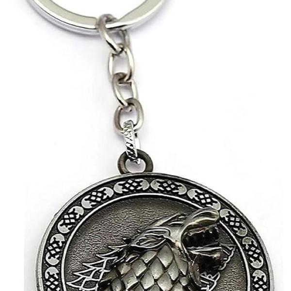 Unique wolf metal keychain close-up stylish keychain for guys